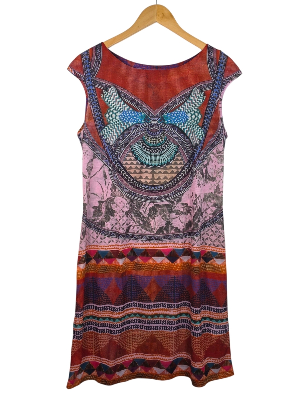 Cap Juluea Aldo Martins Shift Dress Sz 12 Lightweight Whimsical Boho Festival